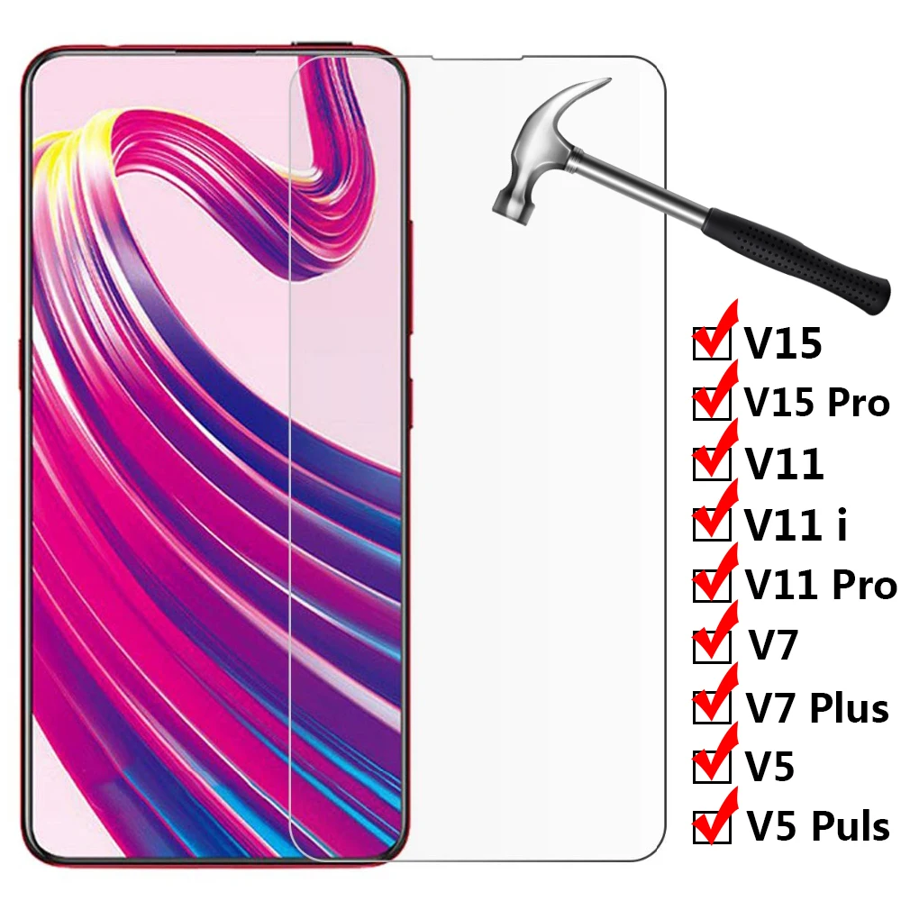 Защитное стекло 9H для VIVO V15 V11 Pro i V7 V5 Plus закаленное vivo v15 v11 pro v11i v7 v5 plus HD защитная