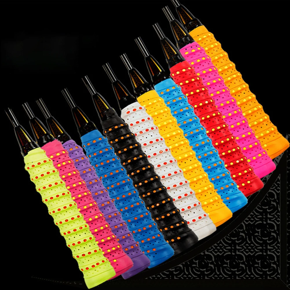 Anti-slip Breathable Sport Over Grip Sweatband Tennis Overgrips Tape Badminton Racket Grips Sweatband for Tennis, Bicycle Anti-slip Breathable Sport Over Grip Sweatband Tennis Overgrips Tape Badminton Racket Grips Sweatband for Tennis, Bicycle