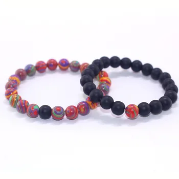 8mm Yoga Stone Handmade Women Beaded Elastic Strech Bracelet Fashion Colorful Malachite Sandstone Combination Couple Bracelet
8mm Yoga Stone Handmade Women Beaded Elastic Strech Bracelet Fashion Colorful Malachite Sandstone Combination Couple Bracelet