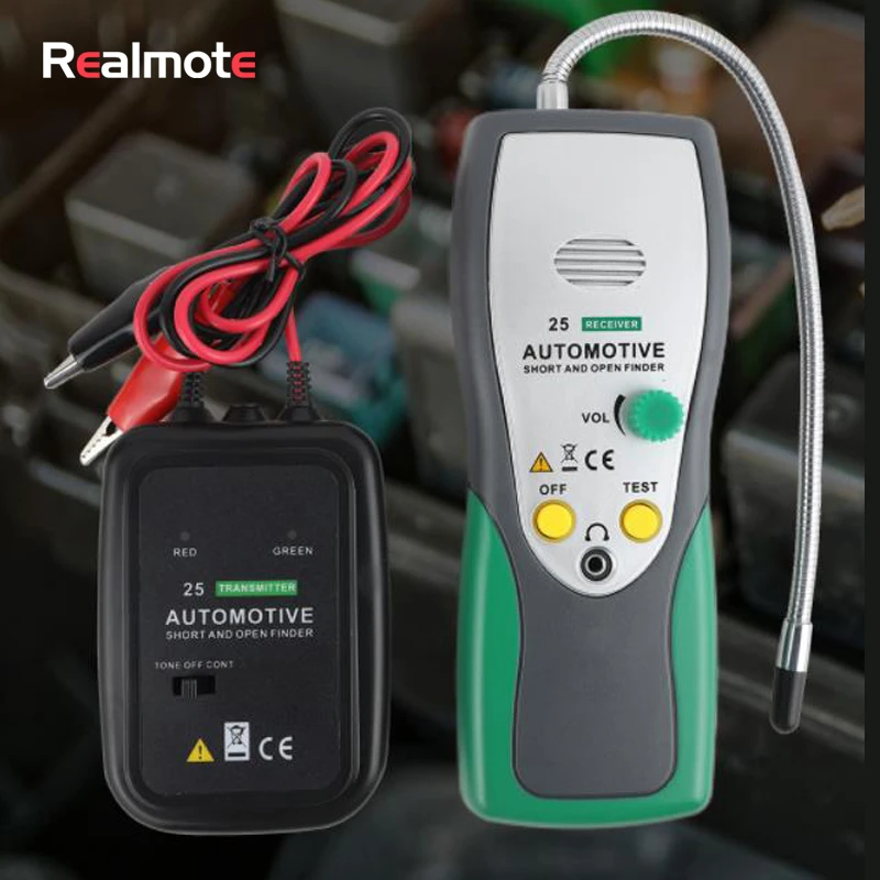 Realmote Vehicle battery Tester Cable Short Circuit Line Instrument Maintenance Worker Have Track Sound Diagnosis tools
Realmote Vehicle battery Tester Cable Short Circuit Line Instrument Maintenance Worker Have Track Sound Diagnosis tools