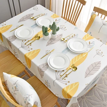 Table Cloth Linen Waterproof Oilproof Table Cover Protector Dining Table Cartoon Leaves Washable Rectangular скатерть на стол
Table Cloth Linen Waterproof Oilproof Table Cover Protector Dining Table Cartoon Leaves Washable Rectangular скатерть на стол