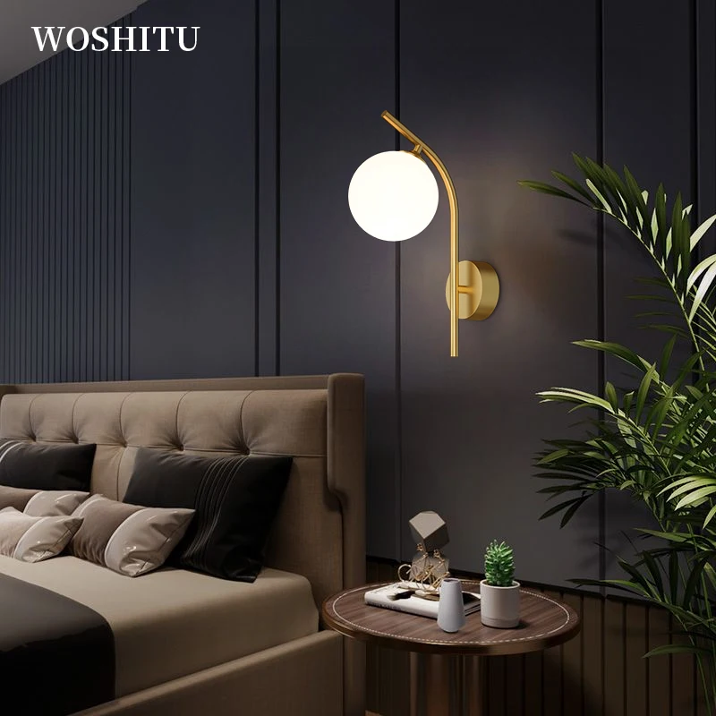 Современные светодиодный настенные светильники в скандинавском стиле лампа для