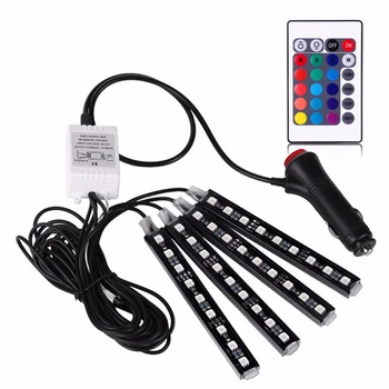 DIY Wireless Battery Operated Music Car Interior Colorful Led Home Decor Remote Control Atmosphere Lights
DIY Wireless Battery Operated Music Car Interior Colorful Led Home Decor Remote Control Atmosphere Lights