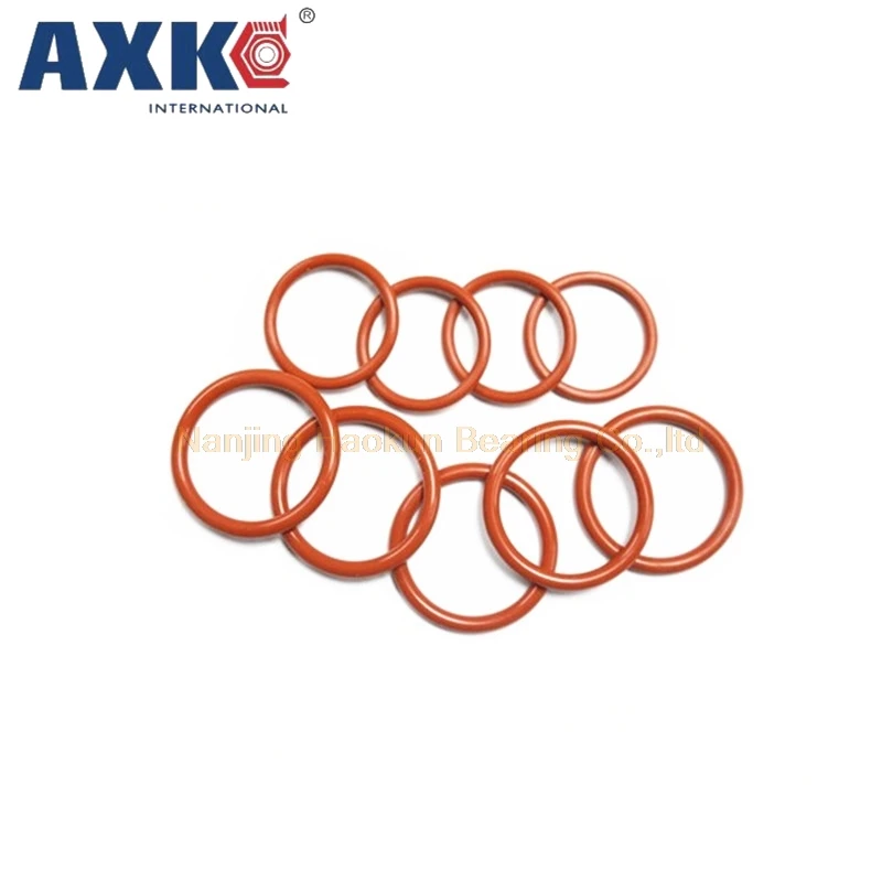 

200pcs Red Silicon Rubber O-rings 1.9mm Thickness 17/18/19/20/21/22/23/24/25/26/27mm OD Heat-resistance O Ring Seals Gasket