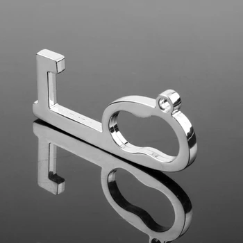 New Style Antibacterial Metal Keychain Door Opener Elevator Safe Touch Key Ring Door Handle Anti-Contact Key Chain for Safe
New Style Antibacterial Metal Keychain Door Opener Elevator Safe Touch Key Ring Door Handle Anti-Contact Key Chain for Safe