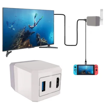Besegad 2 in 1 AC Adapter Charging TV Dock with Type-C Cable for Nintendo Switch NS Lite Smartphones to Directly Cast Screen
Besegad 2 in 1 AC Adapter Charging TV Dock with Type-C Cable for Nintendo Switch NS Lite Smartphones to Directly Cast Screen