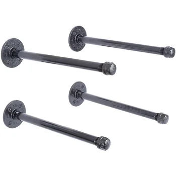 Industrial Pipe Brackets Set of 4 Industrial Black Shelf Brackets for Hanging Shelves Wall Mounted Bracket (12 Inch)
Industrial Pipe Brackets Set of 4 Industrial Black Shelf Brackets for Hanging Shelves Wall Mounted Bracket (12 Inch)