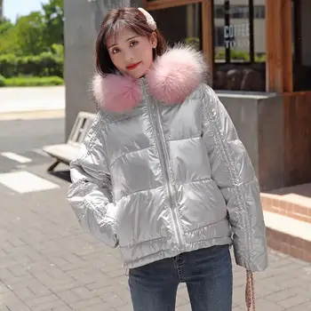Winter Women Fur Coat Fur Collar Short Down Padded Jacket Hooded Loose Coat Ladies Solid Thick Warm Down Padded Parka
Winter Women Fur Coat Fur Collar Short Down Padded Jacket Hooded Loose Coat Ladies Solid Thick Warm Down Padded Parka