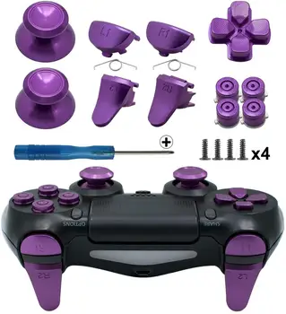 PS4 Slim/ PS4 Pro Gen 2 Controller, Aluminum Metal Thumbsticks Analog Grip & Bullet Buttons & D-pad & L1 R1 L2 R2 Trigger Purple
PS4 Slim/ PS4 Pro Gen 2 Controller, Aluminum Metal Thumbsticks Analog Grip & Bullet Buttons & D-pad & L1 R1 L2 R2 Trigger Purple