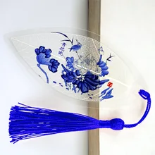 Chinese style tassel leaf vein bookmarks suitable for office school student gifts stationery flower and bird bookmarks 
Chinese style tassel leaf vein bookmarks suitable for office school student gifts stationery flower and bird bookmarks