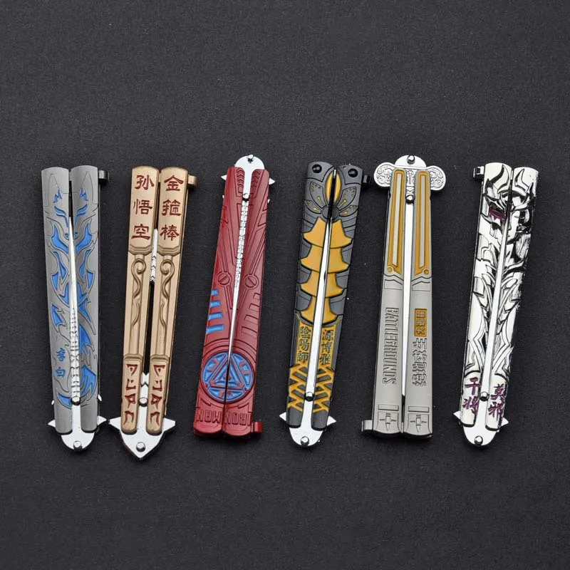 Anime game butterfly knife throwing knife training tool alloy knife not edged Chinese animation game peripheral toy knife
Anime game butterfly knife throwing knife training tool alloy knife not edged Chinese animation game peripheral toy knife