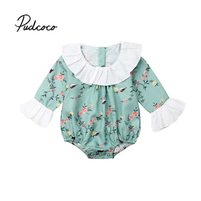 2020 Brand Toddler Infant Newborn Baby Girls Kids Long Ruffles Sleeve Bodysuits Outfits Playsuit Jumpsuit Floral Clothes 0-2Y
2020 Brand Toddler Infant Newborn Baby Girls Kids Long Ruffles Sleeve Bodysuits Outfits Playsuit Jumpsuit Floral Clothes 0-2Y