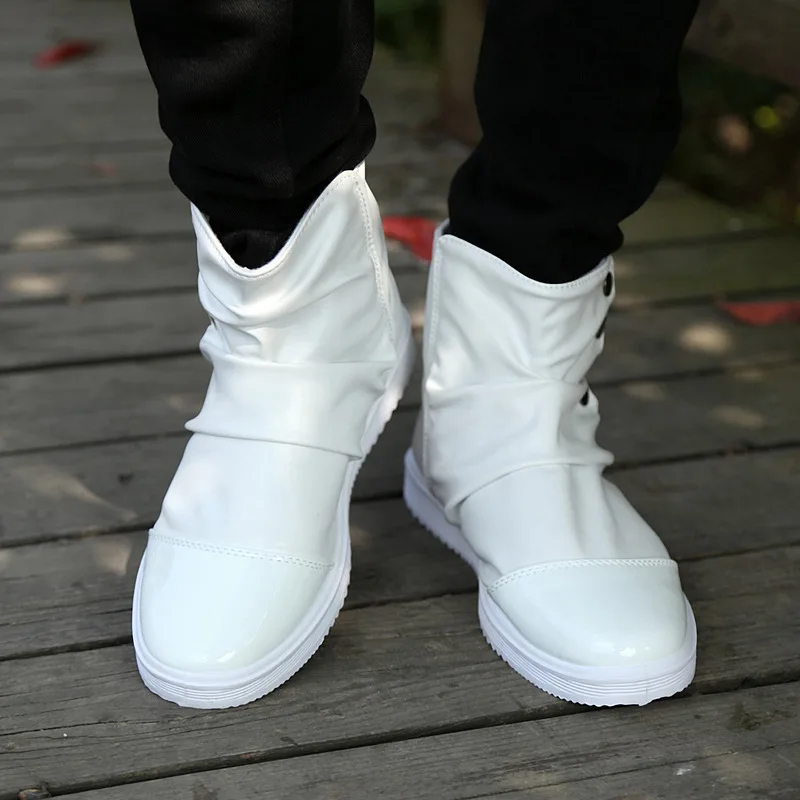 Autumn & Winter England Martin Boots Men's Fashion Short Boots Foot Covering Thick Bottomed High Shoes Cotton-padded Shoes Versa 
Autumn & Winter England Martin Boots Men's Fashion Short Boots Foot Covering Thick Bottomed High Shoes Cotton-padded Shoes Versa