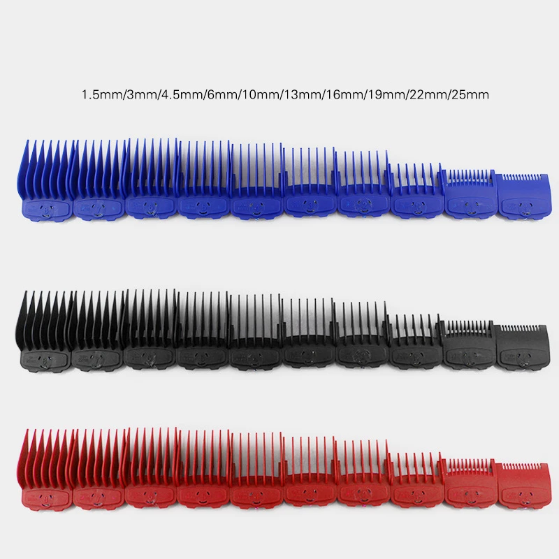 

10PCS Magnetic Hair Clipper Limit Combs Kit Hairdressing Cutting Guides Guards Set Tool Spare part 1.5-25MM For Wahl Replacement