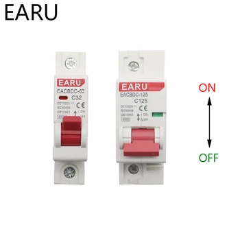 DC 1000V 1P Solar Mini Circuit Breaker Overload Protection Switch 6A 16A 20A 25A 32A 50A 63A 80A 100A 125A Photovoltaic PV MCB
DC 1000V 1P Solar Mini Circuit Breaker Overload Protection Switch 6A 16A 20A 25A 32A 50A 63A 80A 100A 125A Photovoltaic PV MCB