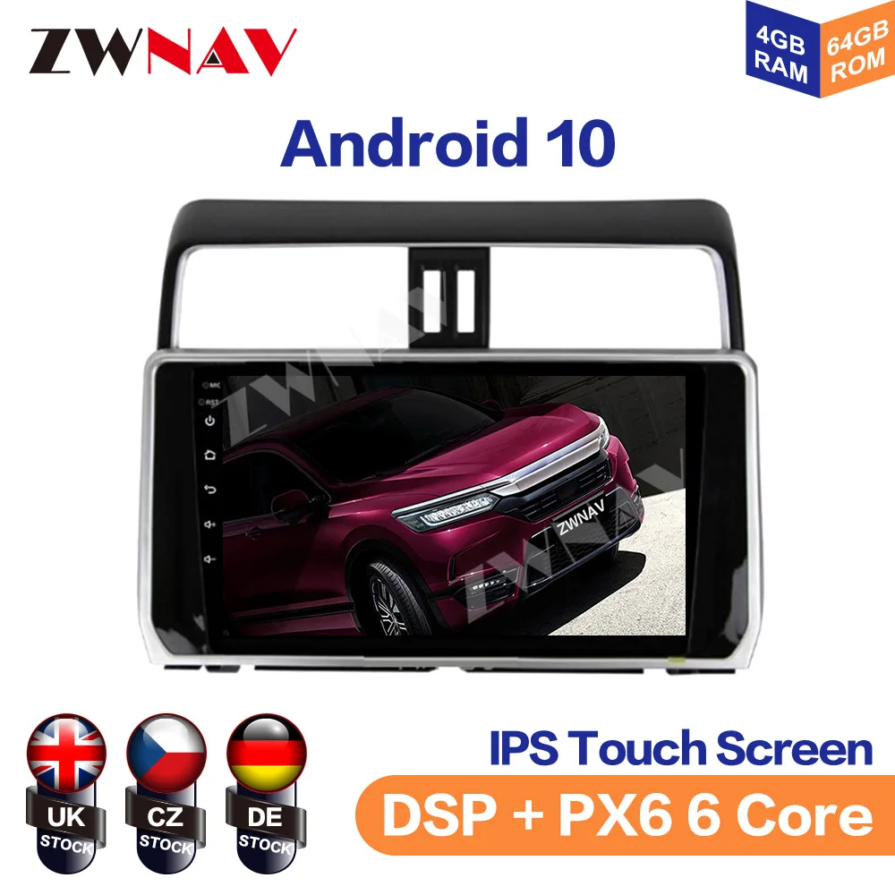 Android 10.0 PX6 Car DVD Player GPS Navigation For Toyota Land Cruiser Prado 2018+ Auto Radio Stereo Multimedia Player Head Unit
Android 10.0 PX6 Car DVD Player GPS Navigation For Toyota Land Cruiser Prado 2018+ Auto Radio Stereo Multimedia Player Head Unit