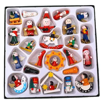 24pcs Christmas Santa Claus Snowman Pendants Xmas Tree Hanging Decorations New Year Party Painted Pendants
24pcs Christmas Santa Claus Snowman Pendants Xmas Tree Hanging Decorations New Year Party Painted Pendants