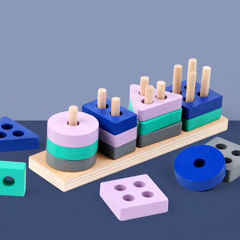 Montessori Toy Wooden Building Blocks Early Learning Educational Toys Color Shape Match Kids Puzzle Toys For Children Boys Girls
Montessori Toy Wooden Building Blocks Early Learning Educational Toys Color Shape Match Kids Puzzle Toys For Children Boys Girls