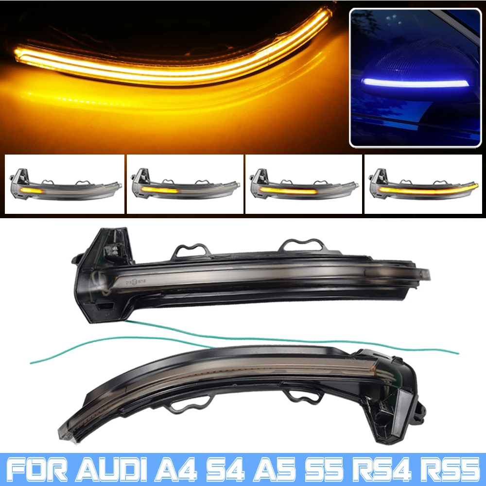 For Audi A4 S4 B9 A5 S5 RS4 RS5 2016-2019 LED Dynamic Turn Signal Blinker Sequential Side Mirror Indicator Light
For Audi A4 S4 B9 A5 S5 RS4 RS5 2016-2019 LED Dynamic Turn Signal Blinker Sequential Side Mirror Indicator Light