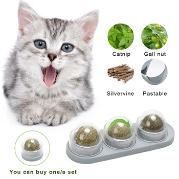 3pcs Catnip Ball Set Self-adhesive Rotated Catnip Silvervine Lick Ball For Cats Wall Mount Molar Teething Toy Pet Cat Supplies
3pcs Catnip Ball Set Self-adhesive Rotated Catnip Silvervine Lick Ball For Cats Wall Mount Molar Teething Toy Pet Cat Supplies