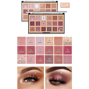 MISS ROSE 18 Colors Glazed Glitter Matte Eyeshadow Palette Makeup Glitter Pigment Smoky Eyeshadow Palette Waterproof Cosmetics
MISS ROSE 18 Colors Glazed Glitter Matte Eyeshadow Palette Makeup Glitter Pigment Smoky Eyeshadow Palette Waterproof Cosmetics