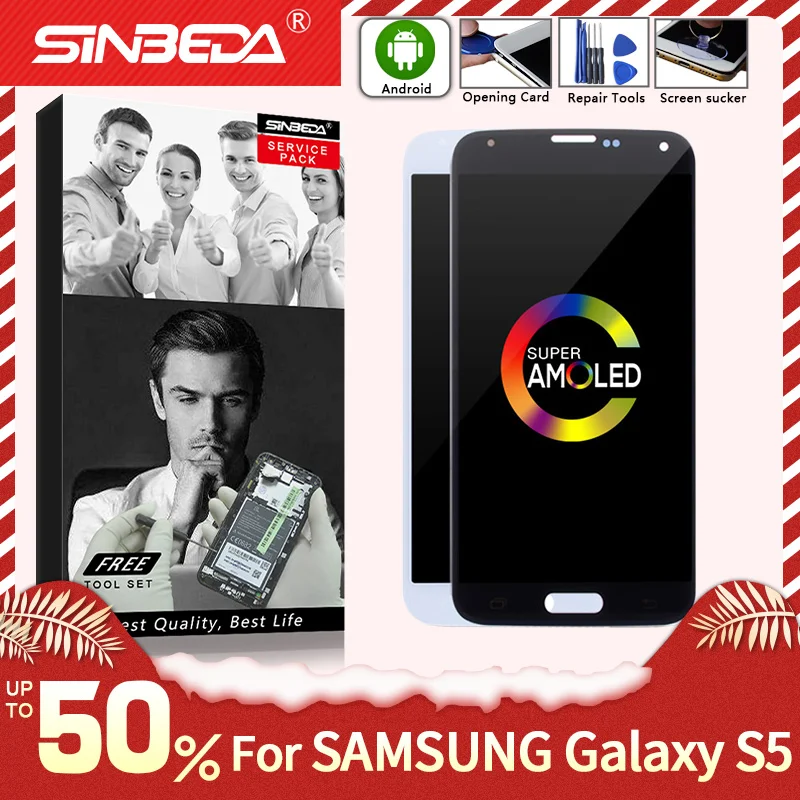 5.1"AMOLED For SAMSUNG Galaxy S5 G900F LCD Display Touch Screen Digitizer For SAMSUNG S5 Display G900M G900 LCD with Burn-Shadow
5.1"AMOLED For SAMSUNG Galaxy S5 G900F LCD Display Touch Screen Digitizer For SAMSUNG S5 Display G900M G900 LCD with Burn-Shadow