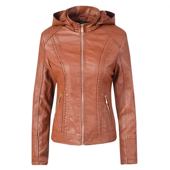 Women's leather jacket Plus velvet куртка кожаная женская coat female пальто женское Zipper Long Sleeve Pocket Warm Jacket #3
Women's leather jacket Plus velvet куртка кожаная женская coat female пальто женское Zipper Long Sleeve Pocket Warm Jacket #3
