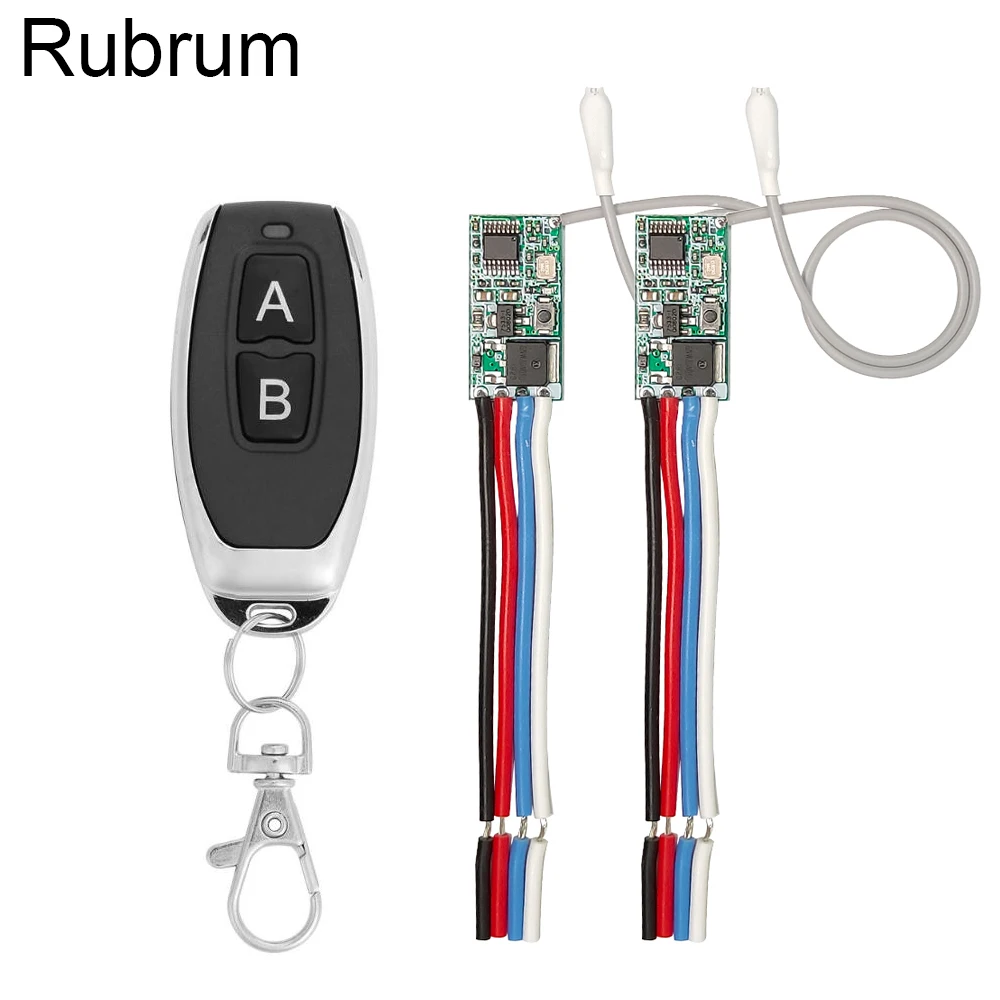 Rubrum 433mhz DC 3.6V 6V 12V 24V 1CH RF Relay Wireless RF Remote Control Switch LED Lamp Controller Micro Receiver Transmitter
Rubrum 433mhz DC 3.6V 6V 12V 24V 1CH RF Relay Wireless RF Remote Control Switch LED Lamp Controller Micro Receiver Transmitter