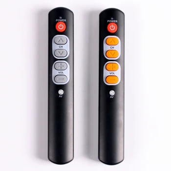 Learning Remote Control with 6 big buttons, smart controller duplicate for TV,STB,DVD,DVB,HIFI
Learning Remote Control with 6 big buttons, smart controller duplicate for TV,STB,DVD,DVB,HIFI