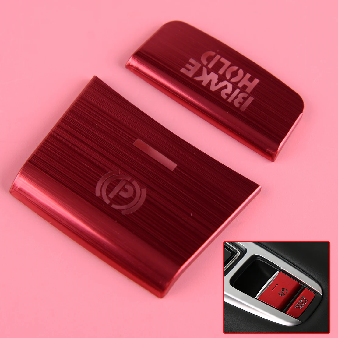 DWCX 2pc Red Console Gear Shift P Button Switch Cover Hand Parking Brake Handbrake Trim Cover Fit for Honda Accord 2018 2019
DWCX 2pc Red Console Gear Shift P Button Switch Cover Hand Parking Brake Handbrake Trim Cover Fit for Honda Accord 2018 2019