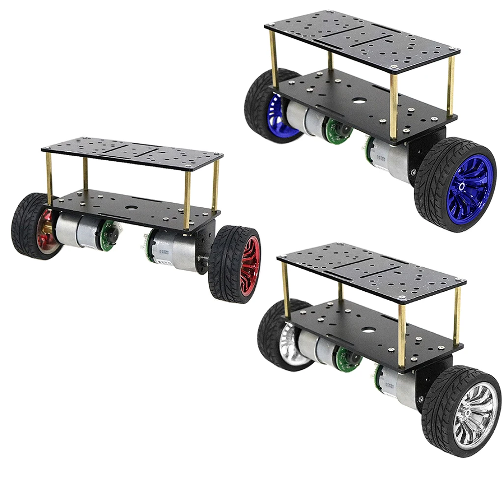 DC 12V Motor Double-deck 2-Wheeled Smart Robot Balancing Vehicle Chassis DC 12V Motor Double-deck 2-Wheeled Smart Robot Balancing Vehicle Chassis