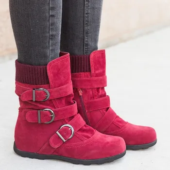 Ankle boots for women Warm Fashion Winter boots woman 2019 Plus Size Comfortable Snow Boots Women Belt buckle Boot Female
Ankle boots for women Warm Fashion Winter boots woman 2019 Plus Size Comfortable Snow Boots Women Belt buckle Boot Female