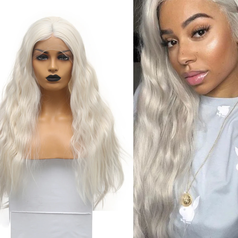 AIMEYA Long Loose Wave Middle Part Synthetic Lace Front Wigs for Women Half Hand Tied Glueless Daily Wear Heat Resistant
AIMEYA Long Loose Wave Middle Part Synthetic Lace Front Wigs for Women Half Hand Tied Glueless Daily Wear Heat Resistant