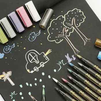 10Pcs/Set Colorful Metallic Paint Markers Pen Set Silver Marker Pens Glitter Arts Waterproof DIY Photo Album Writing Pen
10Pcs/Set Colorful Metallic Paint Markers Pen Set Silver Marker Pens Glitter Arts Waterproof DIY Photo Album Writing Pen