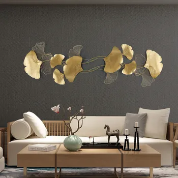 Golden Modern Luxury Wrought Iron Wall Hanging Ginkgo Leaf Crafts Decoration Home Background Wall Sticker Porch Metal
Golden Modern Luxury Wrought Iron Wall Hanging Ginkgo Leaf Crafts Decoration Home Background Wall Sticker Porch Metal