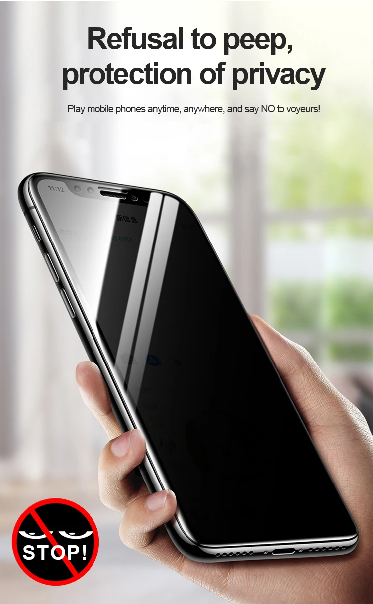 10pcs/lot Privacy Screen Protector for iPhone 14 13 12 Pro Max X XS XR 6 6S 7 8 Plus Full Coverage Anti-Spy Tempered Glass Film
10pcs/lot Privacy Screen Protector for iPhone 14 13 12 Pro Max X XS XR 6 6S 7 8 Plus Full Coverage Anti-Spy Tempered Glass Film