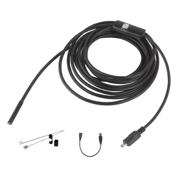 5M/7mm Mini USB Endoscope Inspection Camera Focus Camera Lens USB Cable Waterproof 6 LED For Android endoscopio 1/9" CMOS 
5M/7mm Mini USB Endoscope Inspection Camera Focus Camera Lens USB Cable Waterproof 6 LED For Android endoscopio 1/9" CMOS