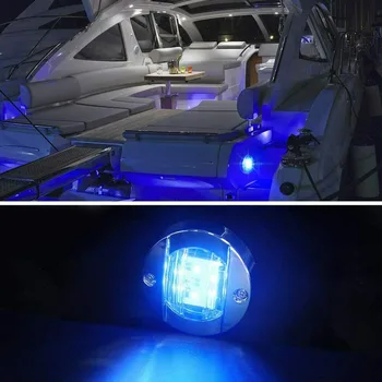 12V-24V DC 2pcs Round Marine Boat 6 LED Courtesy Lights Cabin Deck Starboard Stern Light Blue Waterproof Accessories
12V-24V DC 2pcs Round Marine Boat 6 LED Courtesy Lights Cabin Deck Starboard Stern Light Blue Waterproof Accessories
