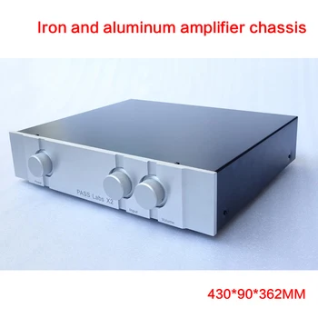 DIY Iron-aluminum Power Amplifier Chassis Audio Case Amplifier Shell Power Enclosure with Knob with Cooling Holes 430*90*362MM
DIY Iron-aluminum Power Amplifier Chassis Audio Case Amplifier Shell Power Enclosure with Knob with Cooling Holes 430*90*362MM