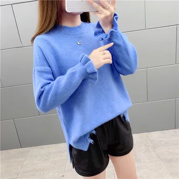 Sweater Female 2019 Long Sleeve Inside Build Backing Lazy Foreign Style Loose Pullover Knitting Shirt
Sweater Female 2019 Long Sleeve Inside Build Backing Lazy Foreign Style Loose Pullover Knitting Shirt