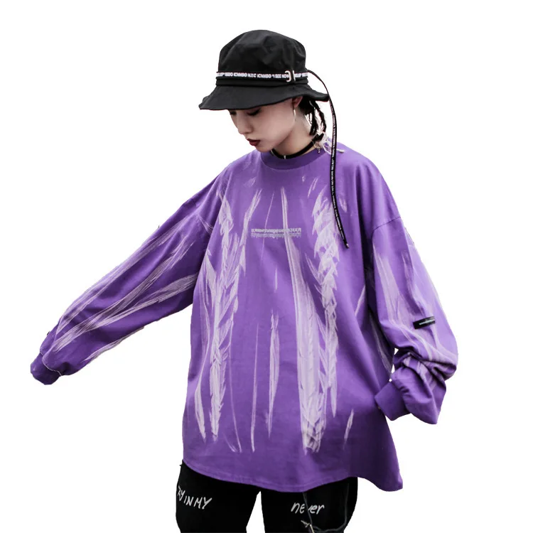 QING MO Women Purple Printing Pullovers Sweatshirt Women Casual Style Sweatshirt O Neck Full Sleeve Sweatshirt 2019 ZQY1304
QING MO Women Purple Printing Pullovers Sweatshirt Women Casual Style Sweatshirt O Neck Full Sleeve Sweatshirt 2019 ZQY1304
