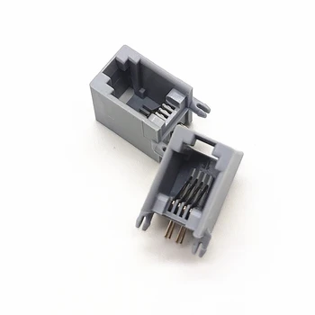 100pcs RJ11 4P4C Female PCB Mount Modular Plug/Jack Network Connector 4P Grey
100pcs RJ11 4P4C Female PCB Mount Modular Plug/Jack Network Connector 4P Grey