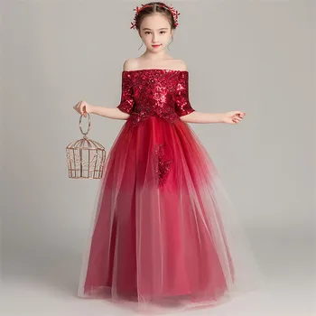 Children Girls 2019New Autumn Elegant Children Girls Wine-red Shoulderless Birthday Evening Party Ceremony Princess Mesh Dress
Children Girls 2019New Autumn Elegant Children Girls Wine-red Shoulderless Birthday Evening Party Ceremony Princess Mesh Dress