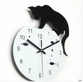 Abstract Cat Modern Wall Clocks Stylish Simple Mute Wall Clock Creative Nordic Brief Animal Wandklok Home Decorations OO50CW
Abstract Cat Modern Wall Clocks Stylish Simple Mute Wall Clock Creative Nordic Brief Animal Wandklok Home Decorations OO50CW