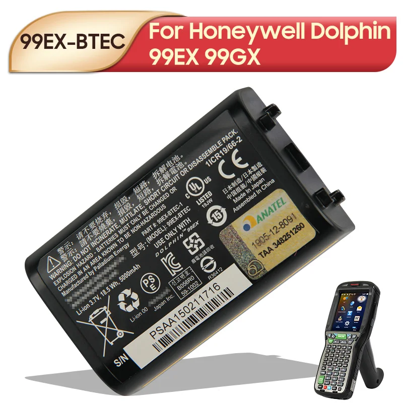 Оригинальная запасная батарея для Honeywell Dolphin 99EX 99GX BTEC портативная компьютерная 5000