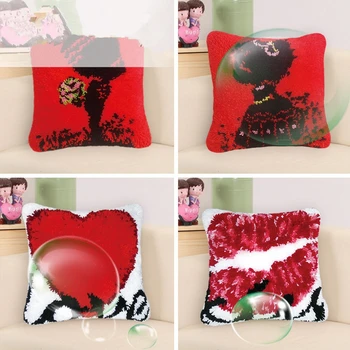 43x43cm Latch Hook Rug Making For Embroidery Beginners Wedding Celebration Cushion Cover KYY8981
43x43cm Latch Hook Rug Making For Embroidery Beginners Wedding Celebration Cushion Cover KYY8981