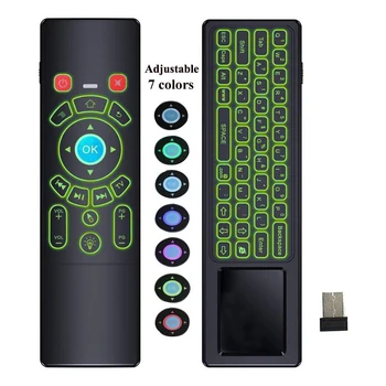 Air Remote Control/Mouse/Touchpad with Colorful Backlit, Mini Wireless Keyboard for Android TV Box, HTPC, IPTV, PC,Raspberry pi3
Air Remote Control/Mouse/Touchpad with Colorful Backlit, Mini Wireless Keyboard for Android TV Box, HTPC, IPTV, PC,Raspberry pi3