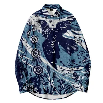 Men's Shirt Vintage Elements Long Sleeve Shirts Harajuku Streetwear Turn-down Collar Hawaiian Shirt Fashion Hip Hop Men Clothes
Men's Shirt Vintage Elements Long Sleeve Shirts Harajuku Streetwear Turn-down Collar Hawaiian Shirt Fashion Hip Hop Men Clothes