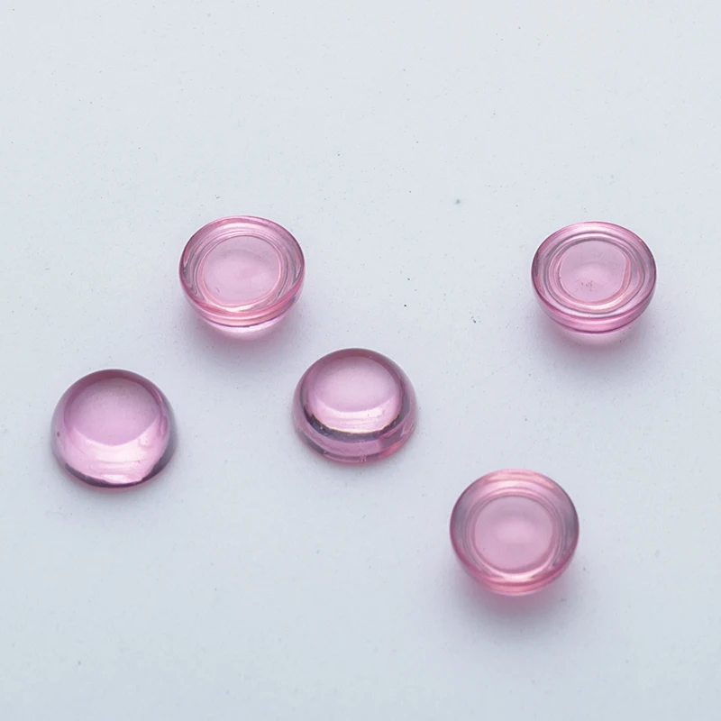 Size 4.0~10mm Round Shape Pink Cabochon CZ Synthetic Gemstone Cubic Zirconia Stone
Size 4.0~10mm Round Shape Pink Cabochon CZ Synthetic Gemstone Cubic Zirconia Stone