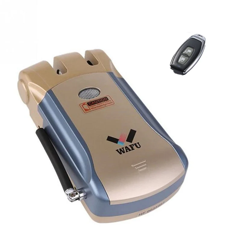 WAFU New Wireless Security Invisible Keyless Entry electronic Door Lock Home Smart Remote Control smart Lock with 4 Remote Keys
WAFU New Wireless Security Invisible Keyless Entry electronic Door Lock Home Smart Remote Control smart Lock with 4 Remote Keys